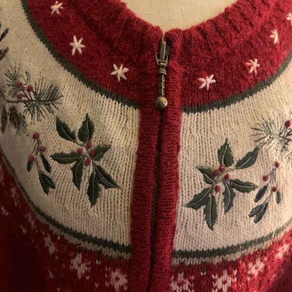 Croft & Barrow Vintage 90s Silk & Wool Blend Grandma Cottage Core Sweater - Picture 4 of 12